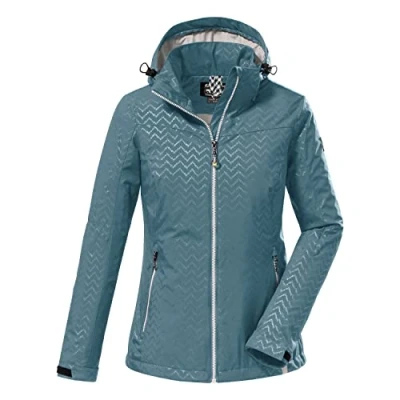 Afbeelding van killtec Women&#039;s Softshelljack met afritsbare capuchon KOS 176 WMN SFTSHLL JCKT, aqua, 42, 38390 000