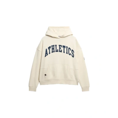 Afbeelding van Superdry Vrouwen Athletic Essentials Hoodie met Losse Pasvorm Wit Grootte: 36