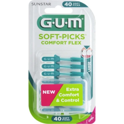 Afbeelding van GUM Soft Picks Comfort Flex Large Ragers 40 Stuks