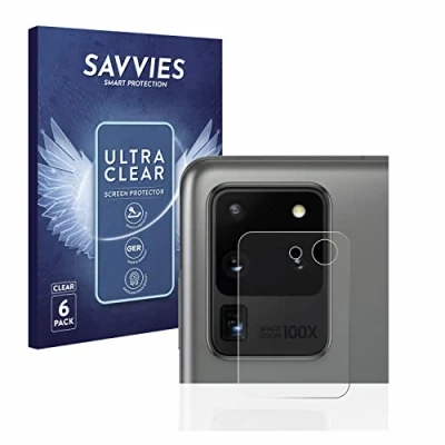 Afbeelding van Savvies (6 Stuks) Schermbeschermer voor Samsung Galaxy S20 Ultra (ALLEEN Camera Lens) Screen Protector Transparant