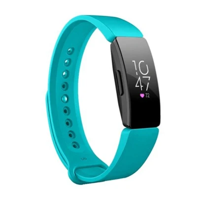 Afbeelding van Fitbit Inspire 1 / HR Ace 2 siliconen bandje Maat: Large Turquoise