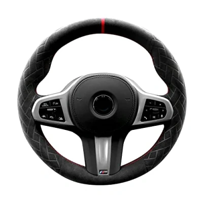 Afbeelding van Gebreide Stuurwiel Hand Stitch Alcantara Stuurhoes voor BMW G20 G21 F40 F44 G22 G26 G30 G31 G32 G11 16 G01 G02 G05 G06 G07 G29