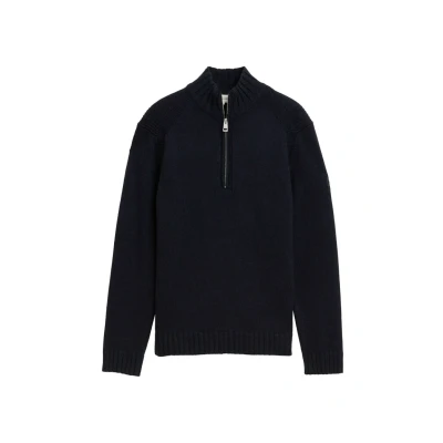 Afbeelding van TOM Tailor Troyer MIT Details Trui, Heren, Maat: 3XL, Knitted navy melange