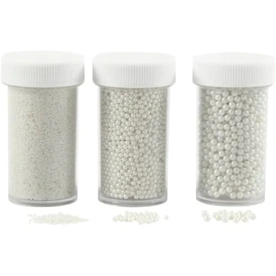 Afbeelding van Creativ Company Mini Stenen Divers Van Glas Parelmoer, 3x45 gram