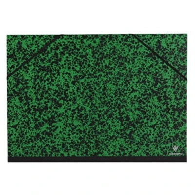 Afbeelding van Clairefontaine Tekenmap elastiek. 32 x 45 cm groen