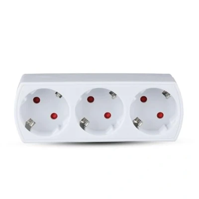 Afbeelding van V TAC VT 1011 3 Adapter met aardingscontact IP20 richtingen