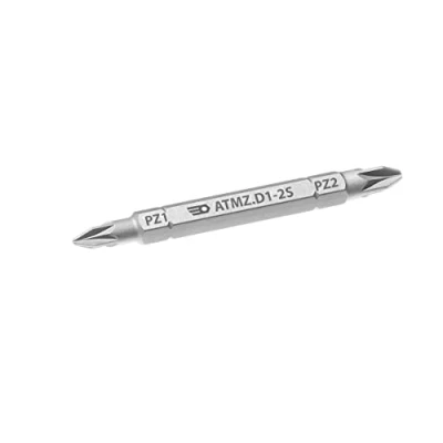 Afbeelding van Facom Atmz.D1 2S Pozidriv Pz1 Pz2 chroom afwerking 1/4 omkeerbaar lemmet
