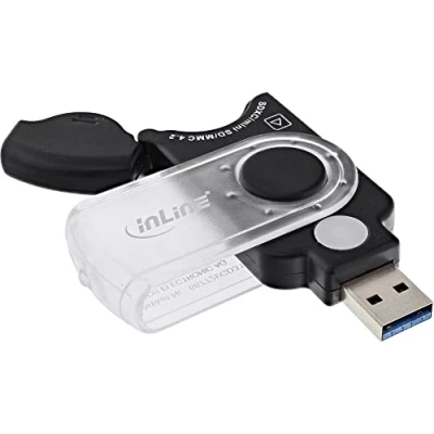 Afbeelding van InLine 66772I USB 3.0 Mobile Card Reader voor SD, SDHC, SDXC, microSD zwart