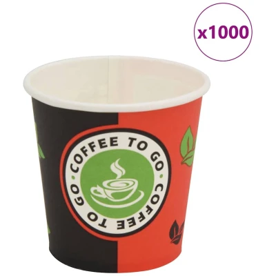 Afbeelding van vidaXL Wegwerp koffiebekers papier 120 ml (4 oz) 1000 st