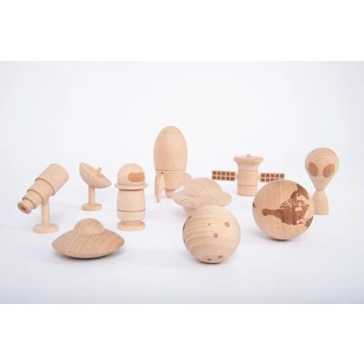 Afbeelding van TickiT Houten speelfiguren Space Adventure