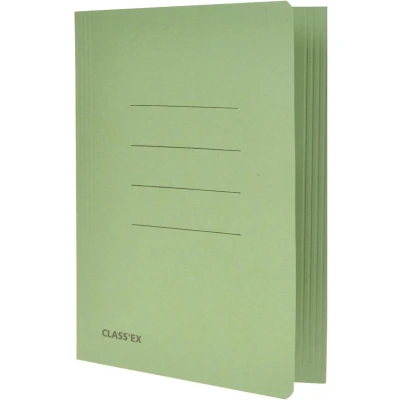 Afbeelding van Class&#039;ex dossiermap, 3 kleppen ft 18,2 x 22,5 cm (voor schrift), groen dossiermap
