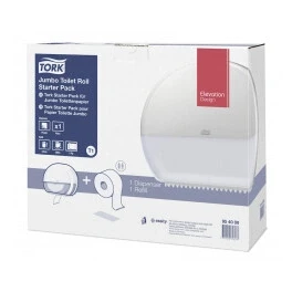 Afbeelding van Tork Jumbo Toiletrol Starterspakket 954000 T1 + Toiletpapiervulling (360 m)