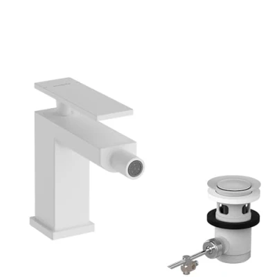 Afbeelding van Hansgrohe hg bidet mixer tecturis e with pop up waste set 73200700