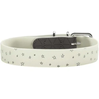 Afbeelding van Halsband Convenience Reflect Glow S (40), wit sterren