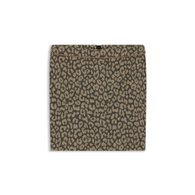 Afbeelding van BOSS dames Vasola minirok met ingebreid patroon in de kleur Donkerbeige, maat: 32