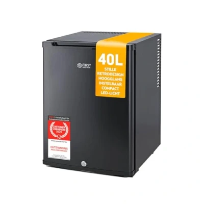 Afbeelding van TZS First Austria Mini koelkast Minibar 40 liter Vrijstaand Volledig stil 22dB Zwart