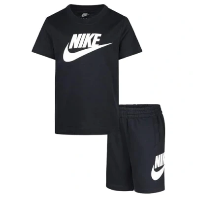 Afbeelding van Nike Sportswear CLUB TEE Unisex SET Tshirt print voor kinderen, Maat: 116/122, Black