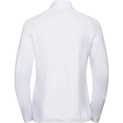 Afbeelding van Odlo Middenlaag Loopshirt Halve Rits BERRA LIGHT WIT Maat XL