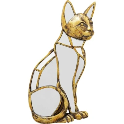 Afbeelding van Wanddecoratie spiegel kat Kare Design