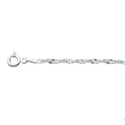 Afbeelding van Zilveren Ketting Singapore 2,75 mm x 42 cm lang