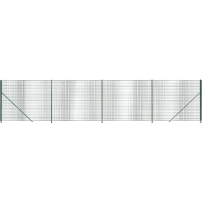 Afbeelding van vidaXL Draadgaashek met flens 1,4x10 m groen