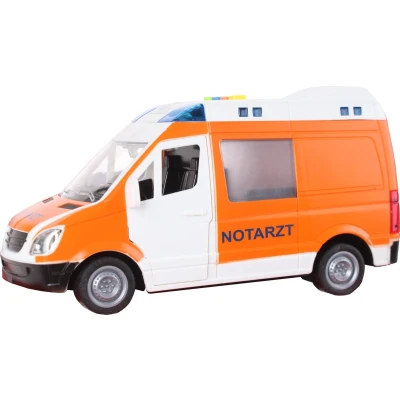 Afbeelding van Toi toys Ambulance Notatrzt Met Licht En Geluid 22 Cm Wit/oranje
