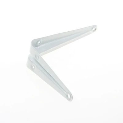 Afbeelding van Dulimex ES 11252 Plankdrager staal geperst 100 x 125mm wit gelakt 0513.101.1012