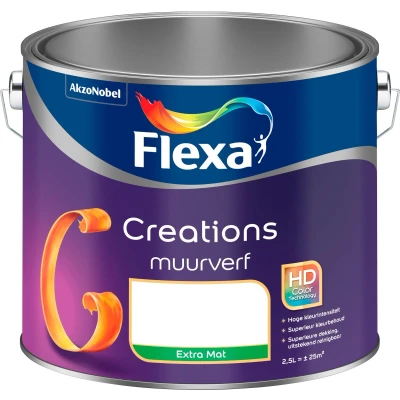 Afbeelding van flexa creations muurverf extra mat 3029 camouflage green 2.5 ltr