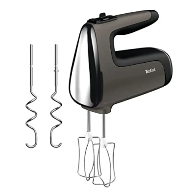 Afbeelding van Tefal HT650E Powermix Silence Handmixer 600W Zwart/Zilver
