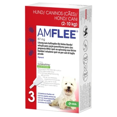 Afbeelding van Krka Amflee Spot On Hond 2 10 KG 67 MG 3 PIP (409901)