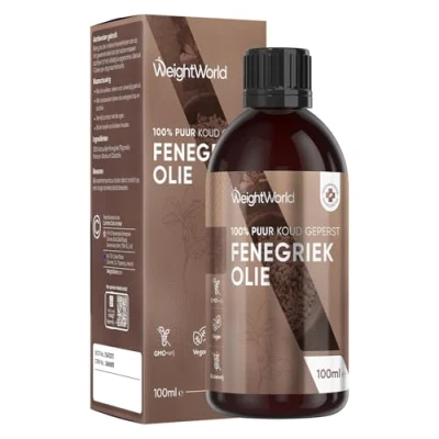 Afbeelding van maxmedix Fenegriekolie Pure fenegriek Massageolie Voor huid, haar &amp; borsten 100 ml