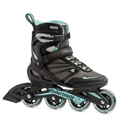 Afbeelding van Rollerblade Zetrablade Dames Volwassen Fitness Inline Skate, Zwart/Lichtblauw, US Vrouwen 10 8 UK
