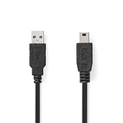 Afbeelding van Nedis CCGL60300BK20 USB kabel 2 m 2.0 A Mini B Zwart