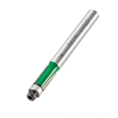 Afbeelding van Trend C167X1/4TC Craft Pro Schacht Lager Geleide Trimmen Router Cutter Bit Diameter 6.35mm Snijlengte 12.7mmTungsten Carbide getikt, Zilver, 1/4&quot;x 1/2&quot;