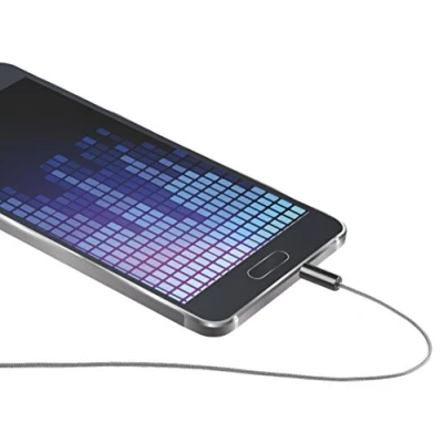 Afbeelding van Cellularline Aux Music Cable 3.5Mm Naar Jack Grijs