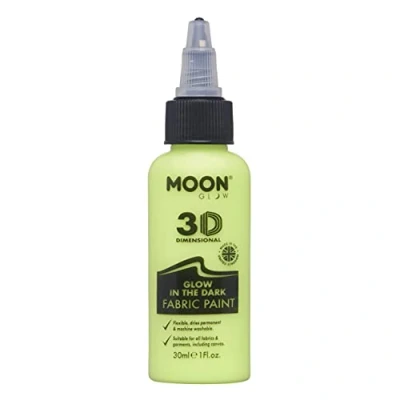 Afbeelding van Moon Glow in The Dark Fabric Paint Yellow