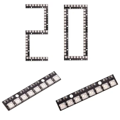 Afbeelding van GERUI 20 stuks 8 bits WS2812 RGB LED CJMCU 5050 full Color module ingebouwde driver 256 kleuren colour kleurlicht ontwikkelingsboard compatibel voor Arduino en