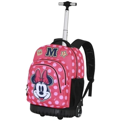 Afbeelding van Disney Minnie Mouse Class FAN GTS Trolley Rugzak, roze, 32 x 47 cm, inhoud 30 l, Roze Mouse, Eén maat, Rugzak