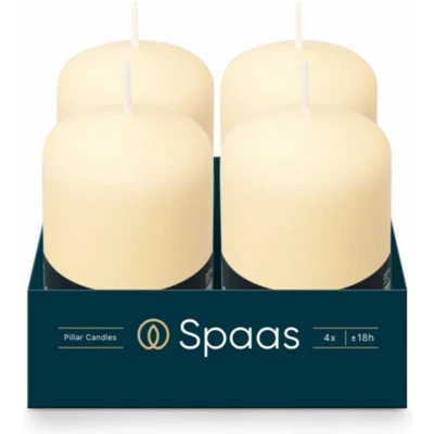 Afbeelding van Ivyline SPAAS Cilinderkaars 50/80 mm, ± 18 uur, geurloos ivoor