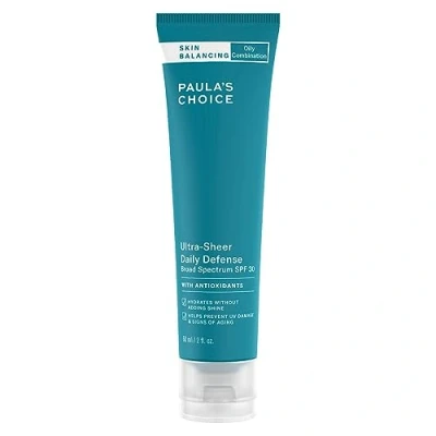 Afbeelding van Paula&#039;s Choice SKIN BALANCING Dagcrème SPF 30 Lichte Lotion Hydrateert het Gezicht &amp; Biedt Zonbescherming Geeft een Matte Finish met Vitamine E Gecombineerde tot Vette Huid 60 ml