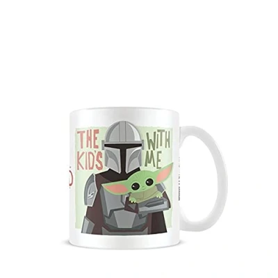 Afbeelding van Pyramid International Star Wars Mok/beker The Mandalorian Kid&#039;s With Me Wit