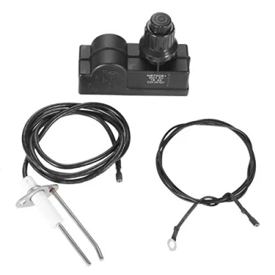 Afbeelding van AAA Batterij Ontsteker Kit Spark Ontsteking Keuken Aansteker, Pin &amp; Plug Draad Twee Gaten Drukknop Ontsteking, Propaan Gas Patio Verwarming voor Open Haard Gasfornuis BBQ Grill