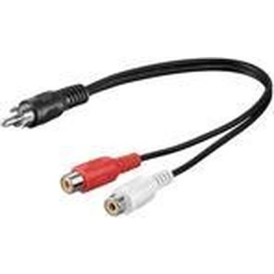 Afbeelding van Microconnect RCA 2xRCA, m F audio kabel 0,2 Zwart, Rood, Wit