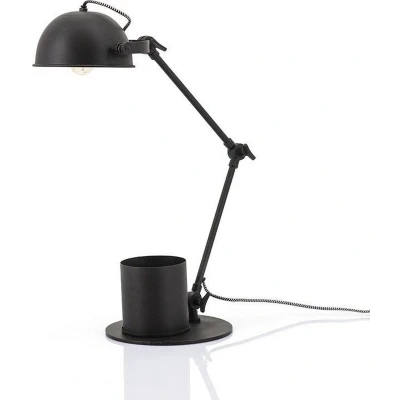 Afbeelding van Furnilux Tafellamp Hawk zwart metaal 23 x 51 45 cm