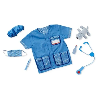 Afbeelding van Melissa &amp; Doug Verkleedset met dierenartskostuum (9 delig)
