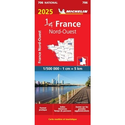 Afbeelding van Carte Nationale France Nord Ouest 2025: Map: 706