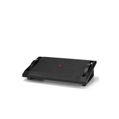 Afbeelding van hjh OFFICE PODI 830016 voetsteun bureau met kantelfunctie, in hoogte verstelbaar, ergonomisch, antislip, zwart