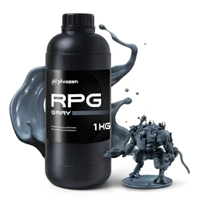 Afbeelding van Phrozen RPG 3D Printer Resin 8K fotopolymeerhars met hoge precisie &amp; duurzaamheid 405nm Standaard hars voor LCD/MSLA/DLP UV Uithardende Grijs (1kg)