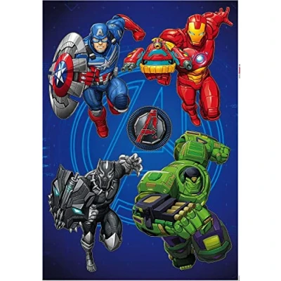 Afbeelding van Komar Wandfolie Avengers Mech Strike 50x70 cm (breedte x hoogte), zelfklevende wandtattoo (5 delig)
