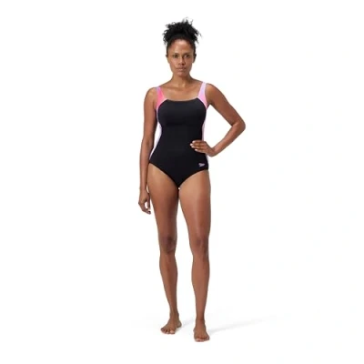 Afbeelding van Speedo Shaping LunaLustre badpak voor dames, neon violet, 34
